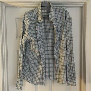 Johnnie-O hangout button down-blue